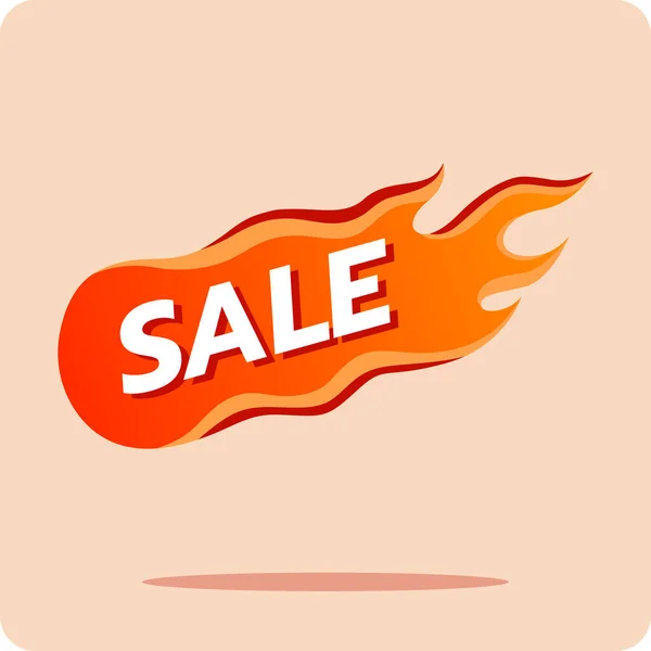 Hot Sale Price Labels Template Designs Flame — Wektor stockowy
