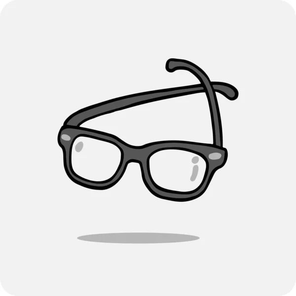 Handritade Glasögon Doodle Stil — Stock vektor