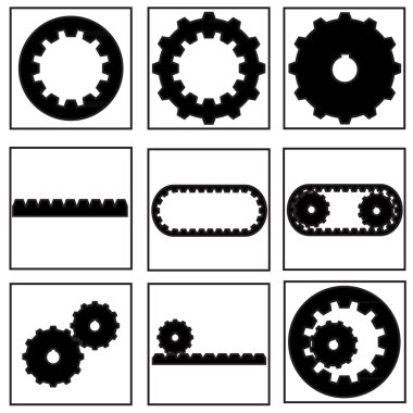 dişli toplama simgesi
