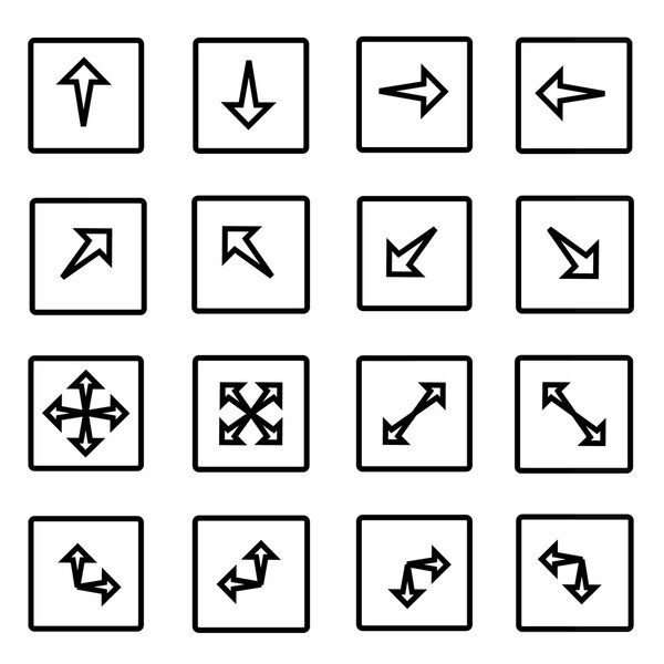 Arrows icons set