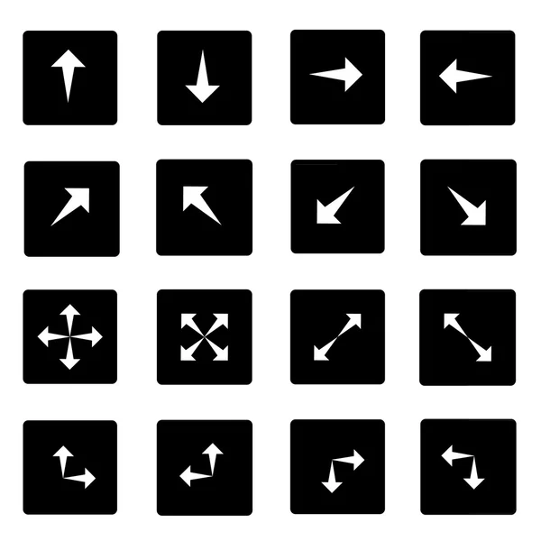 Arrows icons set — Stock Vector