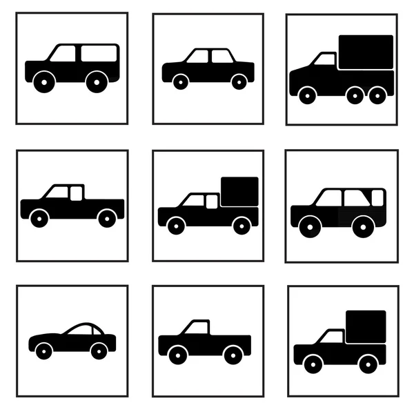 Iconos de coche — Vector de stock