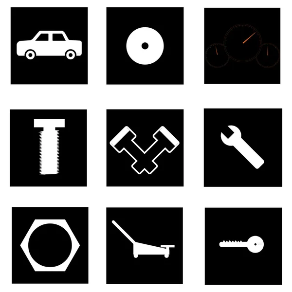 Auto partes icono — Archivo Imágenes Vectoriales