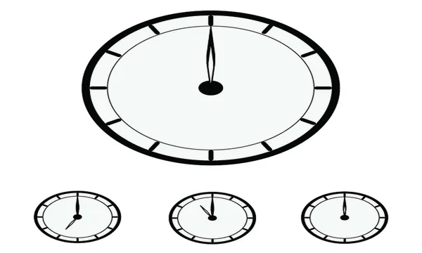 Ícones do relógio — Vetor de Stock
