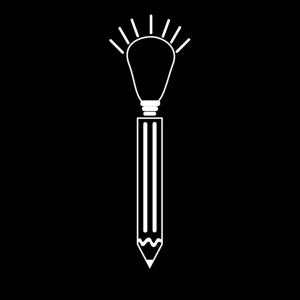 Icono de ideas pluma — Vector de stock