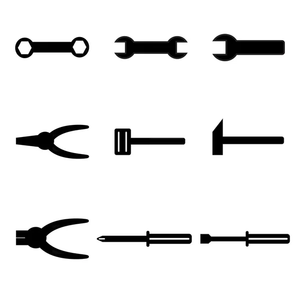 Symbolset für Werkzeuge — Stockvektor