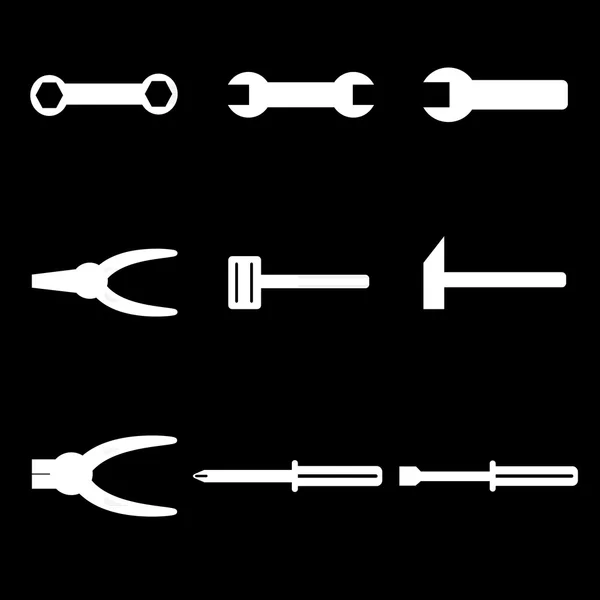 Symbolset für Werkzeuge — Stockvektor