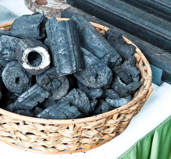 Used coal from the burning fire — Stock Photo, Image