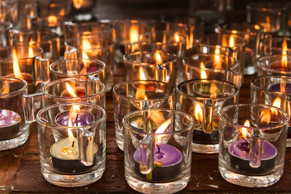 Candele accese — Foto Stock