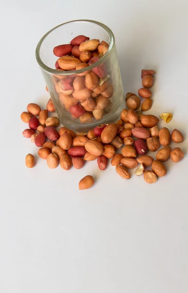 Dried peanuts in closeup — Stock Photo, Image
