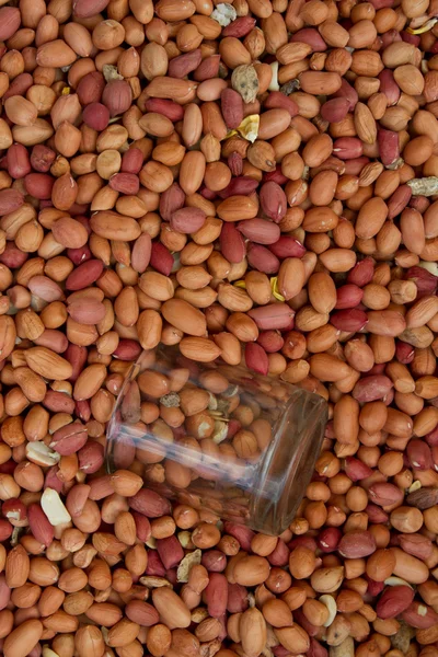 Dried peanuts in closeup — Stock Photo, Image