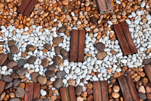 Abstract background with round peeble stones — Stock Photo, Image