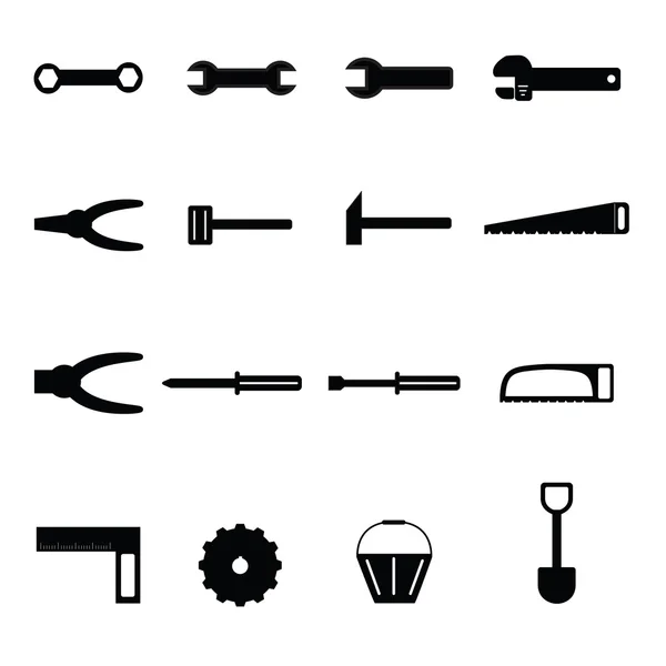 Set di icone strumenti — Vettoriale Stock