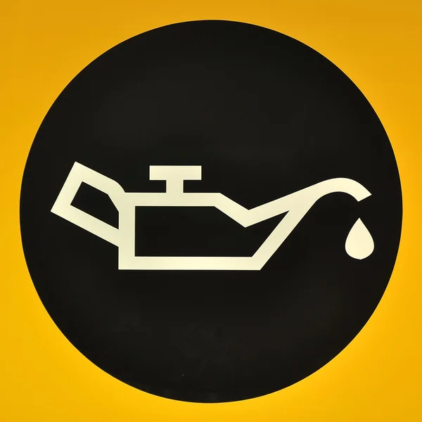 Verifique o símbolo do combustível — Fotografia de Stock