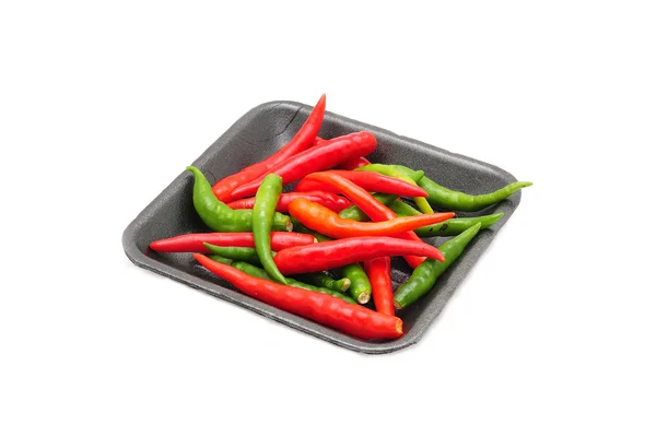 Tajski chili na białym tle — Zdjęcie stockowe
