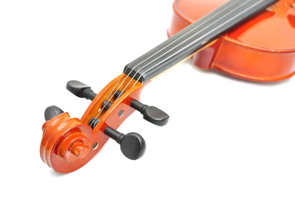 Violino isolado sobre fundo branco — Fotografia de Stock