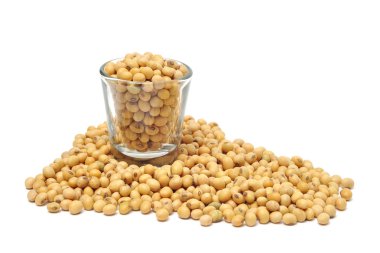 cam beyaz zemin üzerine izole soya