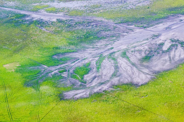 ブロモ火山と周辺道路のテクスチャ — ストック写真