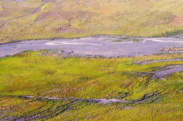 Текстура дороги вокруг вулканов Маунт-Бромо — стоковое фото