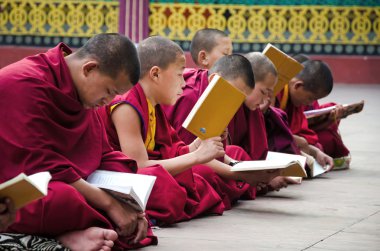 gangtok, sikkim, India - Ağustos 19: tanımlanamayan bir Tibet lama