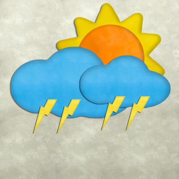 Väder Plastilina craft stick på Plastilina textur bakgrund — Stockfoto