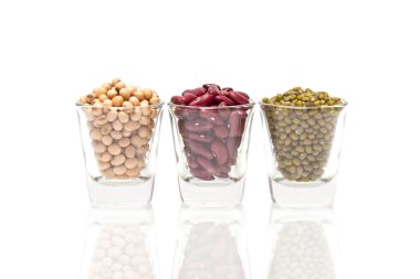 cam beyaz zemin üzerine izole soya