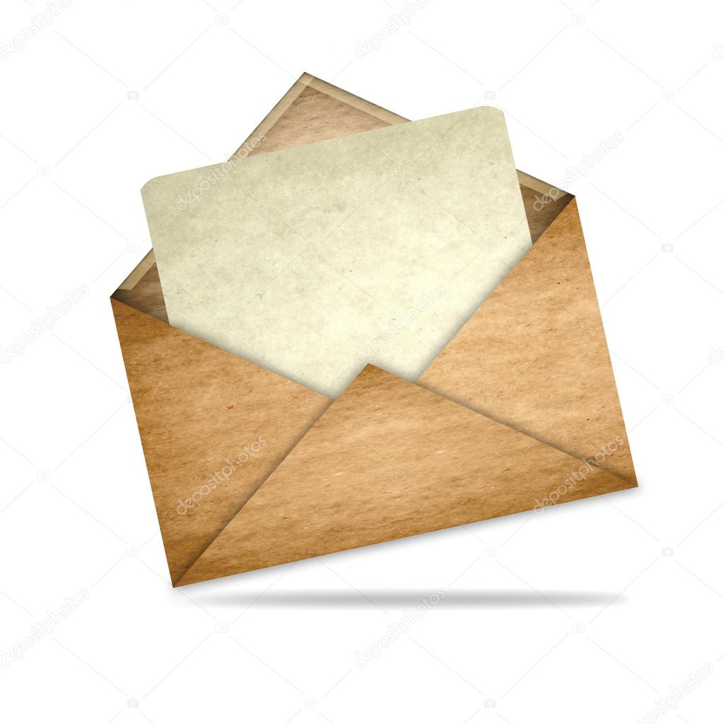 Envelope with blank paper