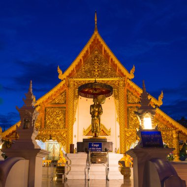 prasing Tapınağı twilight saat, chiang mai, Tayland