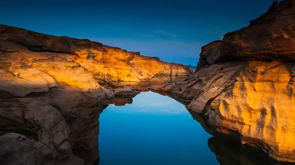 Sam Panbok Rock Field, Grand Canyon na Tailândia — Fotografia de Stock