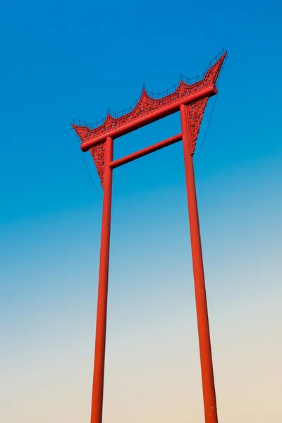 Red Giant Swing, landmark and symbol of Bangkok — Stock Photo, Image