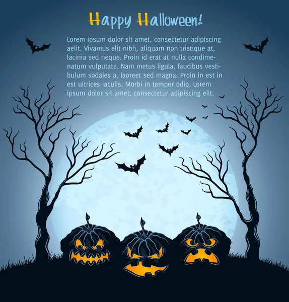 Halloween achtergrond — Stockvector