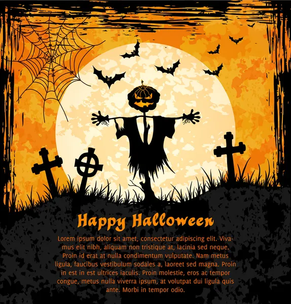 Grungy halloween background — Stock Vector