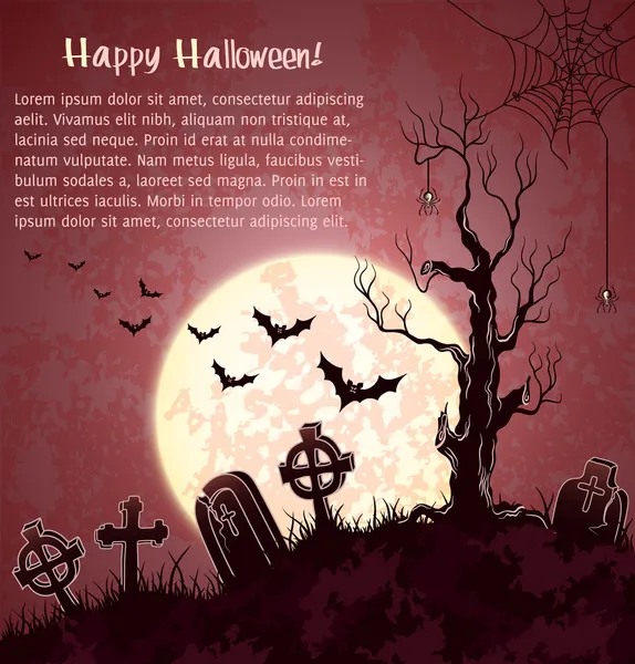 Roze grungy halloween achtergrond — Stockvector