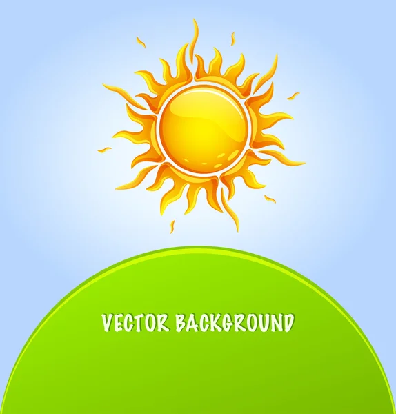 Fundo de sol vetor estilizado —  Vetores de Stock