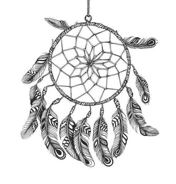 Indiska dream catcher — Stock vektor