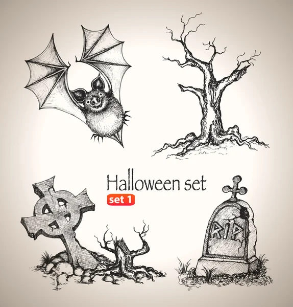 Halloween set. — Stock vektor