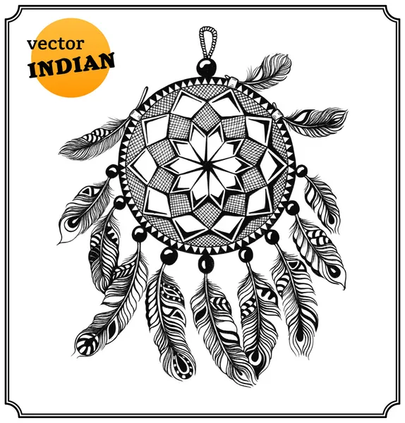 Indianen dreamcatcher av shaman — Stockfoto