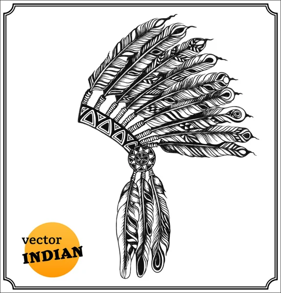 Amerikan Kızılderili şefi headdress — Stok fotoğraf