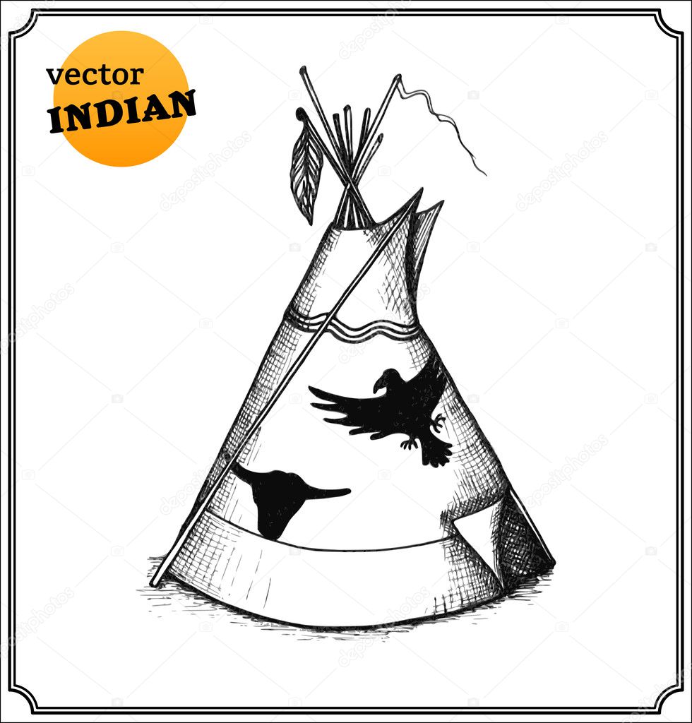 Indians teepee