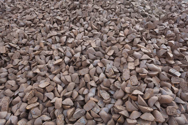 Ductile iron granules lying in a heap after unloading Stock Picture