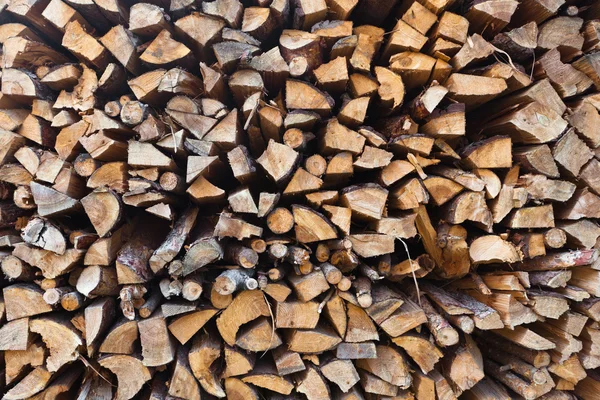 Stapel brandhout — Stockfoto