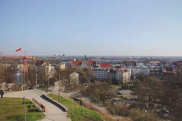 Polonya Nın Gorzow Şehrinin Panoraması — Stok fotoğraf