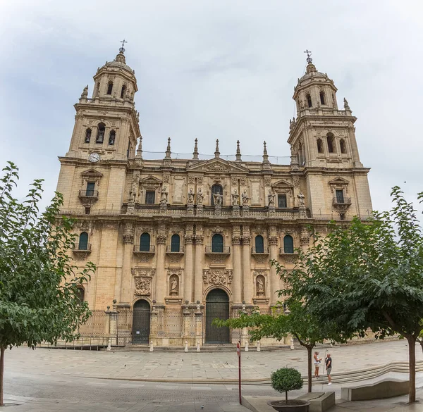 Jaen Spain 2021 View Jan Cathedral Grand Baroque Renaissance Cathedral — Stock Photo, Image