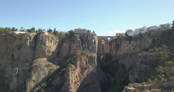 Ronda Malaga Spain 2021 Aerial View Ronda City Iconic New — Vídeo de Stock