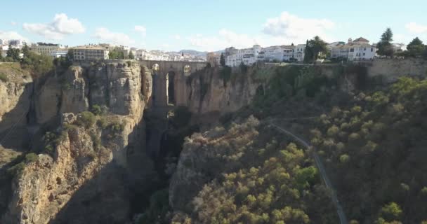 Ronda Malaga Španělsko 2021 Letecký Pohled Město Ronda Kultovní Nový — Stock video