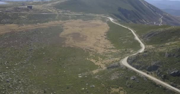 Filmagem Aérea Nas Montanhas Parque Natural Serra Estrela Cordilheira Das — Vídeo de Stock