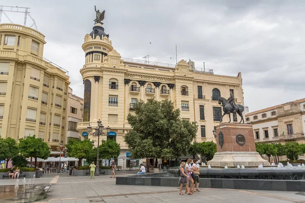 Córdoba Espanha 2021 Vista Para Praça Tendillas Plaza Las Tendillas — Fotografia de Stock