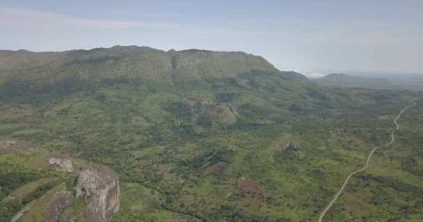 Images Aériennes Drones Paysage Tropical Avec Forêt Montagnes Réserve Forestière — Video