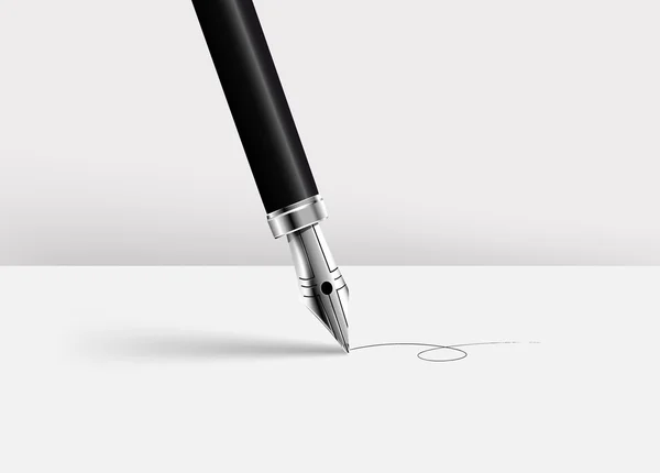 Bolígrafo viejo — Vector de stock