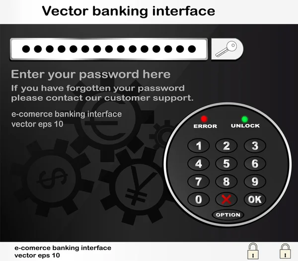 インターネットバンキング — ストックベクタ